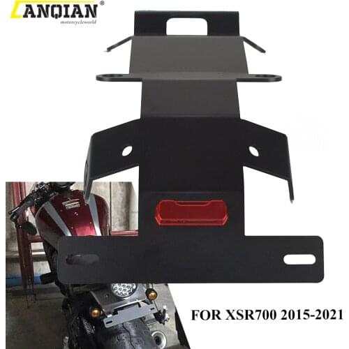 For YAMAHA XSR700 XSR 700 2015 2016 2017 2018 2019 2020 2021 Motorcycle License Plate Brackets Holder Number License Plate light