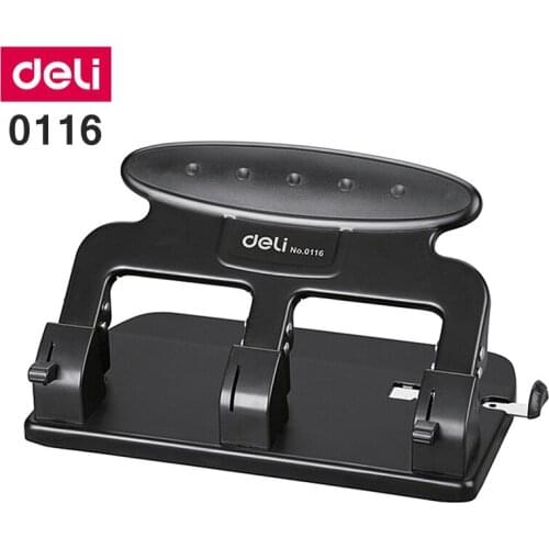 Deli 0116 Office Desk 7mm 3-Hole desk punch three hole punch /punch papers capacity 35 pages 80g papers