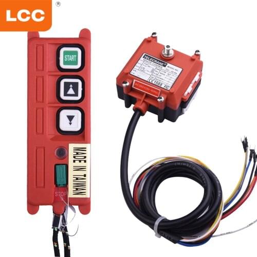 F21-2D Industrial Remote Control Telecrane Radio Wireless 2 Double Speed Button for Crane and Electrical Equipment