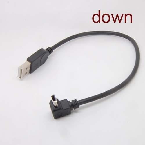 90 Degree down angle USB Type A Female to Mini B 5 Pin Male cable Adapter new