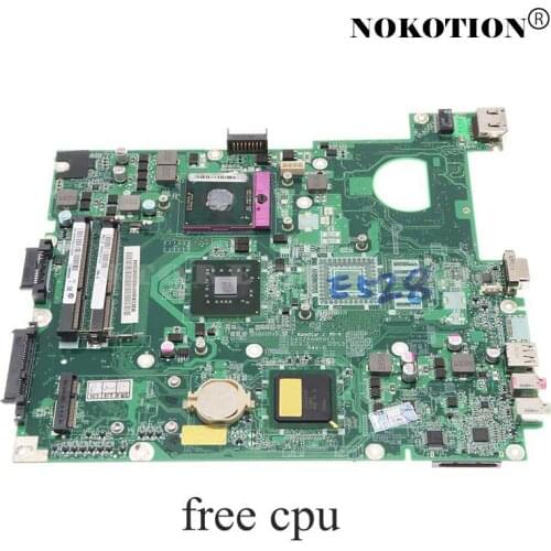 NOKOTION MBEDU06001 DA0ZR6MB6E0 Laptop Motherboard for ACER EXTENSA 5235 5635 main board GL40 DDR3 free cpu