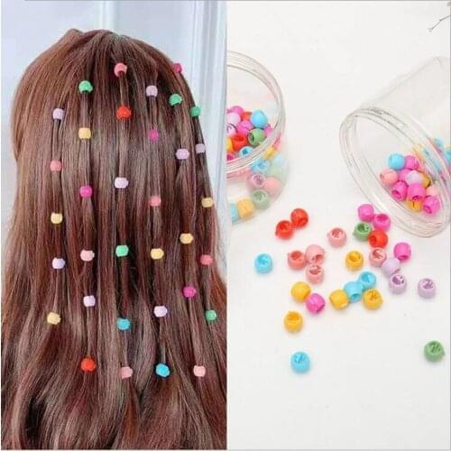 80pcs Mini Hair Claw Clips For Women Girls Cute Candy Colors Plastic Hairpins Hair Accessories Braids Hair Maker Beads Headwear