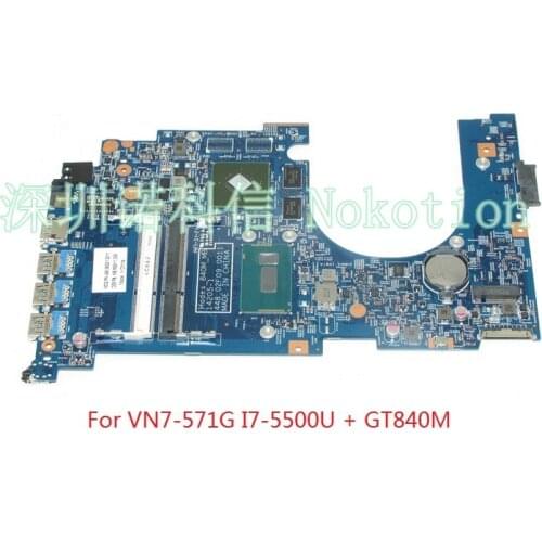 NOKOTION NBMQK11008 NB.MQK11.008 For aspire V Nitro VN7-571G Laptop motherboard I7-5500U GT840M