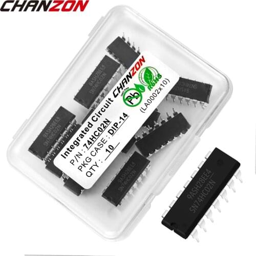 10PCS 74HC02N DIP14 74HC02 DIP SN74HC02N IC Chip QUAD 2-INPUT NOR GATE Logic Integrated Circuit Semiconductor Cmos New Original