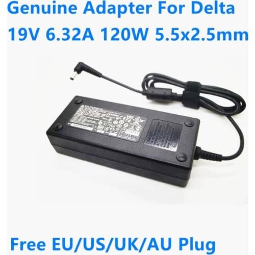 Genuine Delta 120W 19V 6.32A ADP-120ZB BB Power Supply AC Adapter Charger For TOSHIBA PA3290E-1ACA P770 L850 MSI MS-1651 MS-163A
