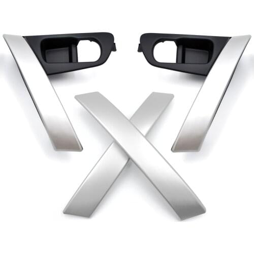 Car Internal Handle Door Handle Base for Nissan QASHQAI J10 2007 2008 2009 2010 2011 2012 2013 2014 2015 Silver Handle ABS Cover