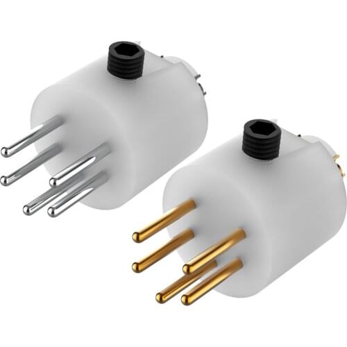 Monosaudio DI92 Pure Copper Male DIN Gold/Rhodium Plated Plug, Turntable Tonearm 5 Pin Male DIN connector