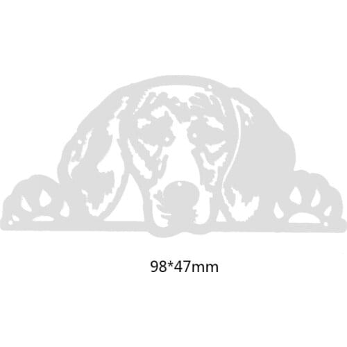 R58E Sleepy Dog Metal Cutting Dies Stencil Scrapbooking DIY Album Stamp Paper Card Embossing Decoration Craft