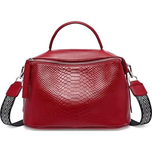 New Genuine Leather Women Handbags 2021 Luxury Design Crocodile Tote Bag Women Shoulder Crossbody Bags Female Mochila Feminina