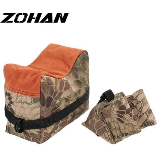 ZOHAN Outdoor Sniper Shooting Rest Bag Front&Rear Support Gun Rifle Sandbag Hunting Target Stand Holders Unfilled