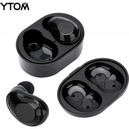 YTOM YT6 TWS True Bluetooth 5.0 Headset Wireless Headphones Earphone with Super Bass clear mic for IOS xiaomi smartphone sport