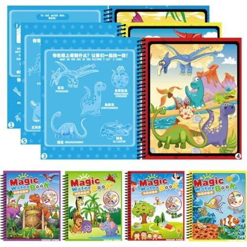Magic Water Drawing Book Coloring Book Magic Pen Painting Drawing Board Kids Toys Birthday Christmas New Year Gift