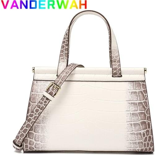 High Quality Women Shoulder Messenger Bag Crocodile Pattern Crossbody Bags Luxury Designer Handbags Durable Ladies Tote Bag