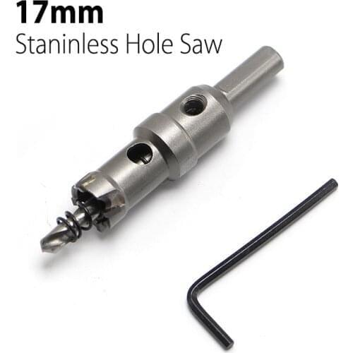 High Quality 17mm 0.67" Hard Alloy Metal Hole Saw Core Drill Bit Drill Bit for Metal Working Universal Type