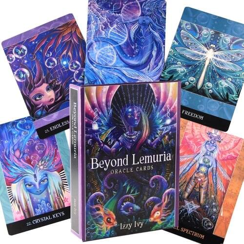 Beyond Lemuria Oracle Tarot Cards Deck Mysterious Divination Rider Manara Romance Angels Modern Witch Board Game