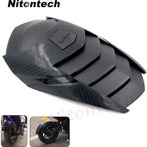 Motorcycle ABS Plastic Rear Mudguard Fender Wheel Black Carbon Scooter Accessories Universal for Yamaha Honda Kawasaki Ducati
