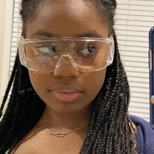 Clear Vented Safety Goggles Eye Protection Protective Anti Fog Glasses Anit-Splash Dust-Proof Outdoor Sport Eyewear Sunglasses