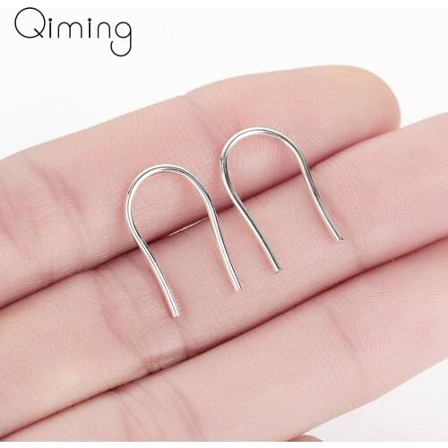 2020 Open Hoop Earrings For Women U Shape Simple Jewelry fashion Earrings Tiny Ear Gold Arc Horseshoe Earring Birthday Gift