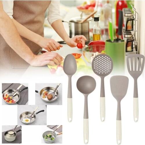 10 pieces of non-stick cookware special spatula silicone s spatula filter cooking set spoon kitchenware convenient set tabl D8V9