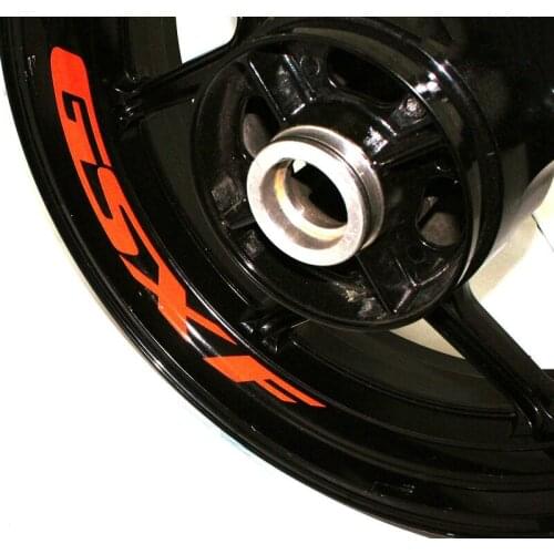 8 X CUSTOM INNER RIM DECALS WHEEL Reflective STICKERS STRIPES FIT SUZUKI GSXF