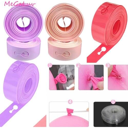 1PC Ballon Accessories Plastic Balloon Chain 5M Balloon Tie Knob Tool Baby Shower Birthday Wedding Party Decorations