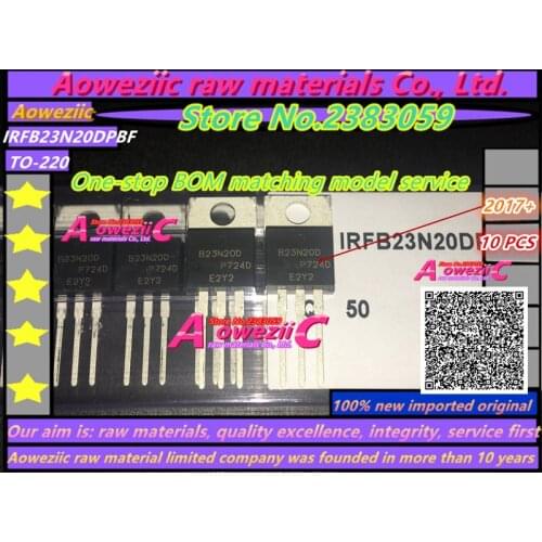 Aoweziic 2017+ 100% new original imported IRFB23N20DPBF B23N20D TO-220 power transistor MOS tube 200V 24A