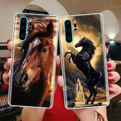 Horse Great Beauty Galloping Silicon Phone Case For Huawei Honor 10 9 20 Lite Y5 Y6 Y7 Y9 9X 8X 8S 8A 7X 7A 7S Pro + 10i20i Coqu