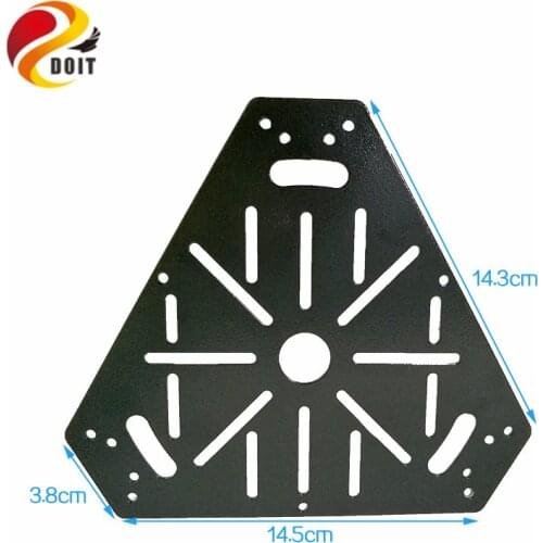 DOIT High hardness Steel Panel Tank Frame Chassis Plate Metal Chassis Robotic Car Remote Platform 16*14cm DIY Toy Parts