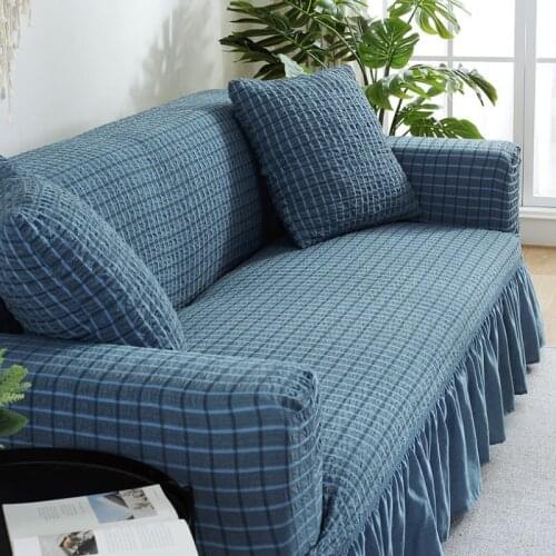 Stretch Sofa Cover Universal All-inclusive Plaid Sofa Covers For Living Room Non-slip Furniture Covers For 1/2/3/4 Seater Sofas