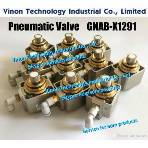 GNAB-X1291 edm Pneumatic Valve, CYLINDER VALVE GNAB-X1291-FL-291183, GNAB-X445-R for Sodic k A280.A300.A320,AQ series wire cut