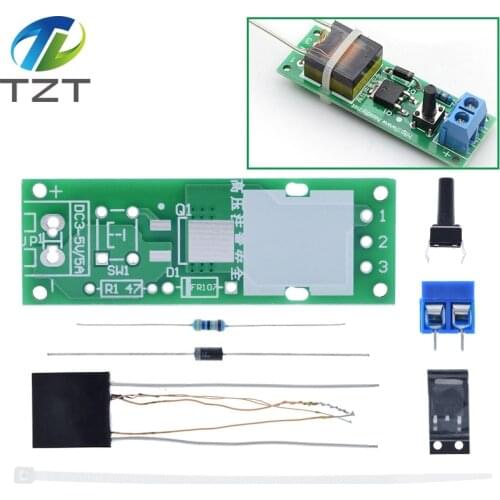 HV-1 High Voltage Generator Arc Ignition DIY Kit Arc Generator Arc Cigarette Igniter Kit DIY High Voltage Module DC 3-5V Lighter