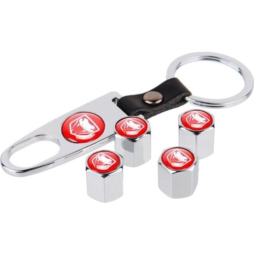 For Viper Logo Auto Styling Car Valve Cap Tire Valve Caps Cover Keychain For Dodge Charger Dakota Nitro Journey Durango Avenger