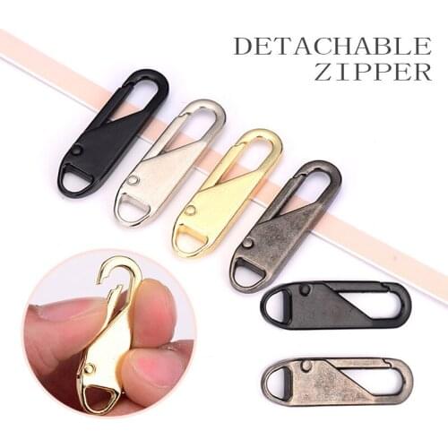 2pcs Fashion Metal Zipper Head Zipper Lightning Repair Kits Zipper Pull For Zipper Slider Diy Sewing Craft Sewing Kits Metal Zip