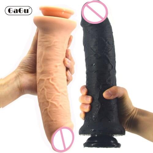 GaGu Soft Black Dildo Silicone Realistic Penis Super Huge Big Dildo Sex Toys For Woman Dick Female Masturbator Cock Sex Product