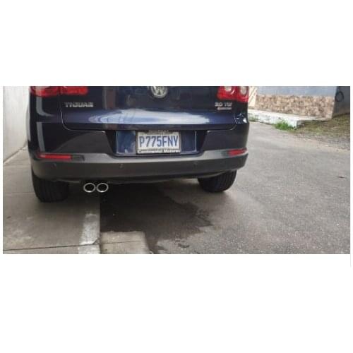 2pcs Accessories Exhaust Tip Muffler Pipes Auto Car Muffler Covers For VW Tiguan Passat B7 CC Audi A3