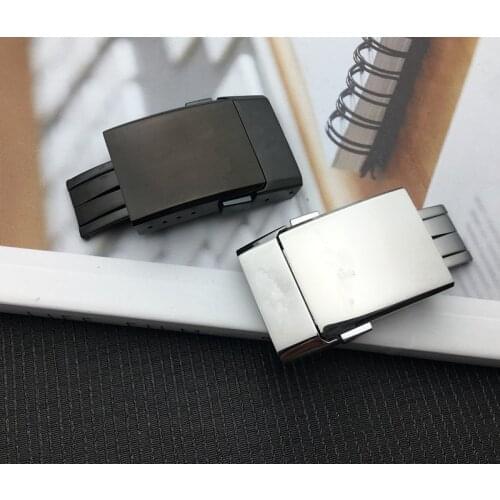 New 316L Thick Stainess Steel Buckle for Breitling Watchband 20mm Polishing Double butterfly Click Clasp mens Watch strap tools