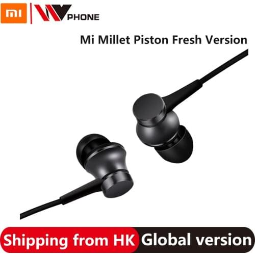 Original Xiaomi Earphone Millet Piston Fresh Version In-ear Earphones colorful Earphones with Mic For Mobile Phone MP4 MP3 PC