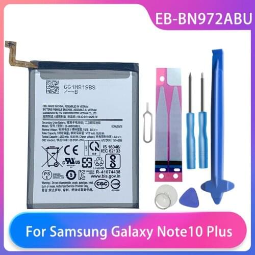 Orginal Battery For Samsung Galaxy Note 10 Plus Note 10+ Note10 Plus SM-N975F SM-N975DS EB-BN972ABU 4300mAh Phone Batteries