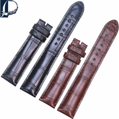 Pesno Suitable for Traditional U0107340/U0107116 Crocodile Leather/Calf Skin Leather Watch Band Men Watch Accessories