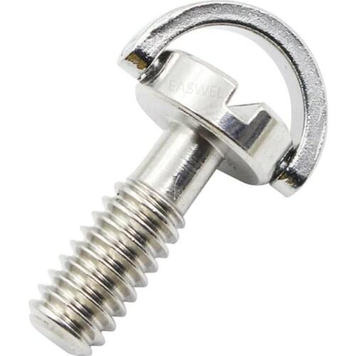 1/4-inch Camera Screw Stainless Steel Tripod Head Quick-mounted Word Lengthened Fast-dismantling Screws Groove Screws Plate