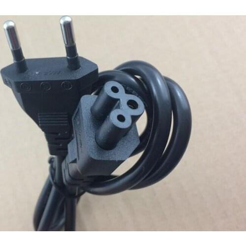 High Quality 1.2M 3 Prong EU European American US Plug Laptop AC Power Cable Power Adapter Charger Plum blossom tail Cord Cable
