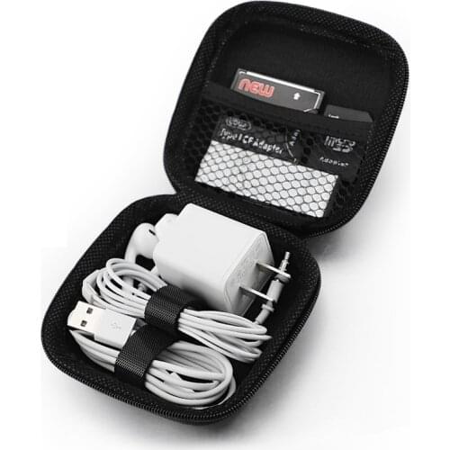 EVA Earphone Protective Bag Box Digital Charger Headphone Storage Bag USB Data Cable Organizer Carrying Pouch