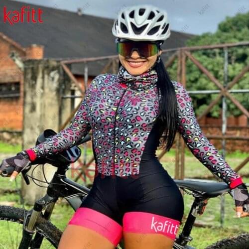 Kafitt Bodysuit Womens Cycling Monkey Long Sleeve Bermuda Womens Cycling Set Womens Cycling Jersey Radfahren Ausrüstung