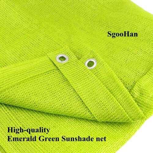 0.8X5/1.7x3m HDPE Anti-UV Emerald Green Sunshade Net Balcony Succulent Plant Ventilation Sun Shading Net Courtyard Shade Cooling