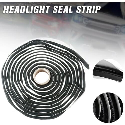 1pc 4M Car Headlight Reseal Butyl Rubber Retrofit Sealant Strip Tape Auto Roof Windshield Car Rubber Sealant Protector
