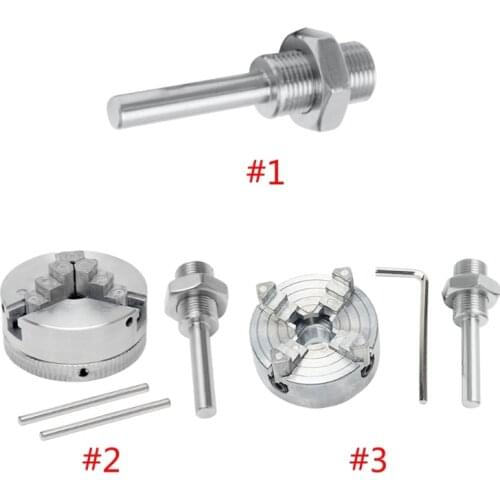 3 Jaw Lathe Chuck Zinc Alloy Lathe Chuck Metal Milling Drilling Tool Threaded Back for Electric Hammer Drill