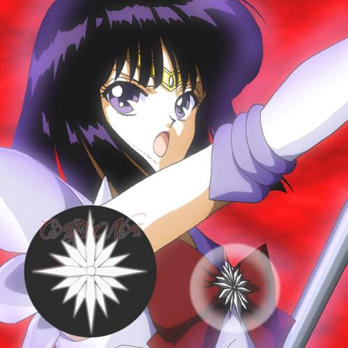 Halloween Sailor Girls Gifts Sailor Saturn Cosplay Accessory Resin Brooch Tomoe Hotaru Pin Cosplay Jewelry Pins