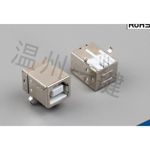 B female 90 degree elbow socket B-type USB female socket plug-in board USB B female elbow USB-B-01 printer interface