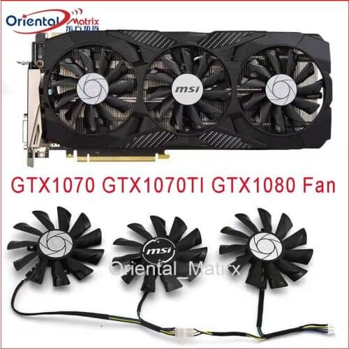 Free Shipping PLD09210S12HH DC12V 0.40A 85mm VGA Fan 4Pin For MSI GTX1070 GTX1080 GTX1070TI DUKE 8G Graphics Card Cooling Fan