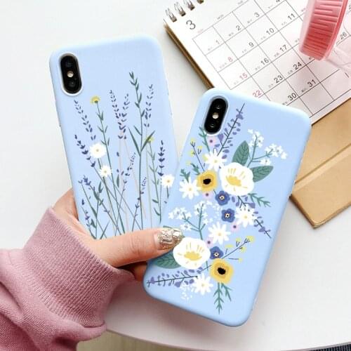 TPU Case For Huawei P30 P20 Pro Mate 10 20 P40 Lite E Y6 Y7 2019 P Smart 2021 Honor 8X 9X 8A 9A 10 Lite 20 10i 20i Flowers Cover